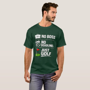 T-shirt Golfeur retraité golfeur à plein temps