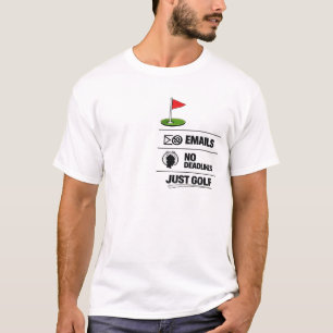 T-shirt Golfeur retraité golfeur à plein temps