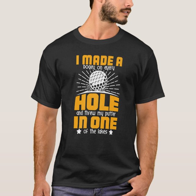 T-shirt Golfing Hole In One   Golf Pun Golfer Gag  3 (Devant)