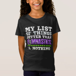 T-Shirt Golly filles : La liste de choses améliorent que
