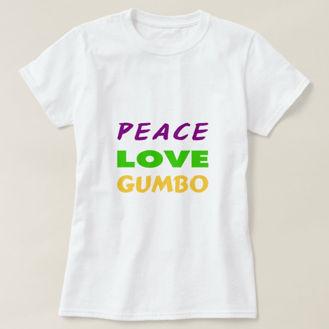 T-SHIRT GOMBO D'AMOUR DE PAIX (Design devant)