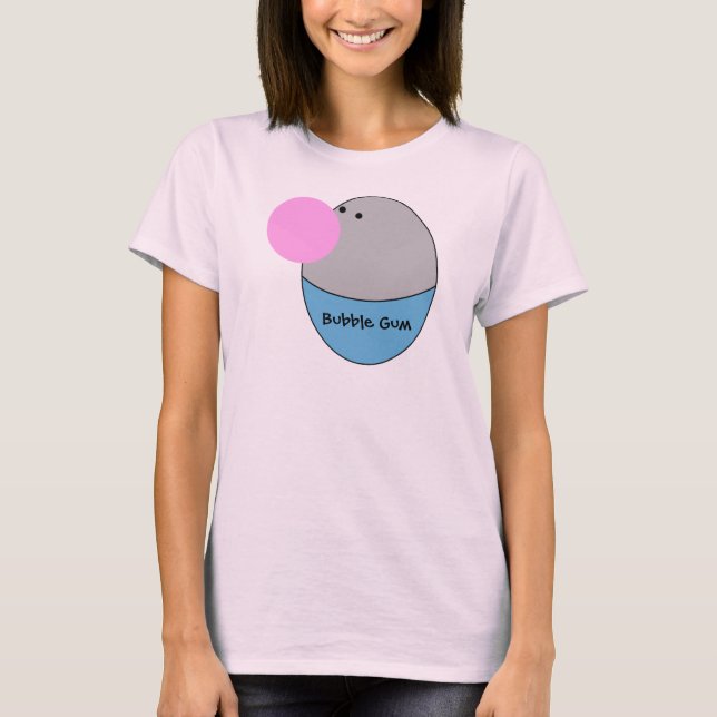 T-shirt gomme, bubble-gum (Devant)