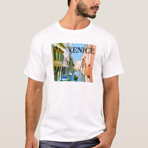 T-shirt Gondolier dans le canal à Venise