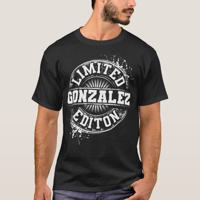 T-shirt GONZALEZ Funny Surname Family Tree Birthday Reunio (Devant)