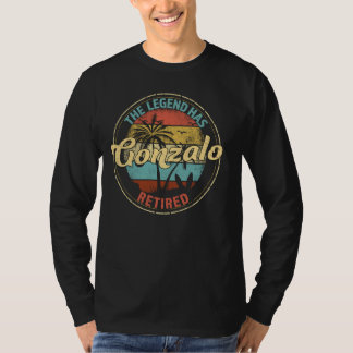 T-shirt Gonzalo Legend A Retraité Personnalisé La Retraite