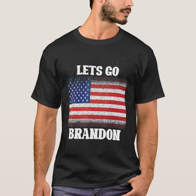T-shirt Goo Brandun Conservateur Anti-Libéral Us Fla (Devant)