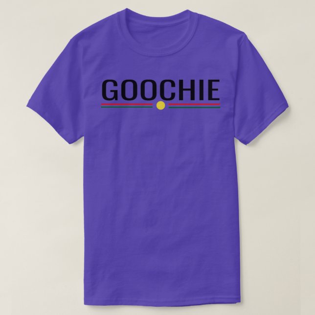 T-shirt Goochie noir lettrage Design drôle cadeau pour hom (Design devant)