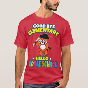 T-shirt Good Bye élémentaire Bonjour diplôme du collège