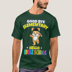 T-shirt Good Bye élémentaire Bonjour diplôme du collège