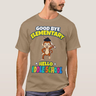 T-shirt Good Bye élémentaire Bonjour diplôme du collège
