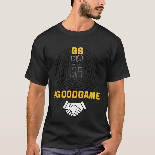 T-shirt Good Game GG Gamer Gaming (Devant)