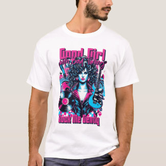 T-shirt Good Girl with Bad Timing - Rock me Gently