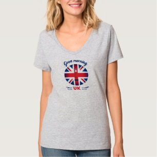 T-shirt Good Morning UK - Union Jack & London Téléphone Bo