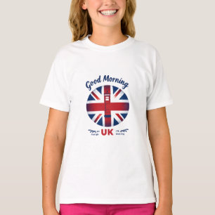 T-shirt Good Morning UK - Union Jack & London Téléphone Bo