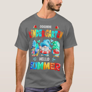 T-shirt Goodbye Kindergarten Bonjour Été Dernier Jour De S