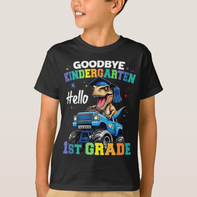 T-shirt Goodbye Kindergarten Graduation Dinosaur Trex (Devant)