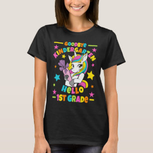 T-shirt Goodbye Kindergarten Hello 1st Grade I Unicorn