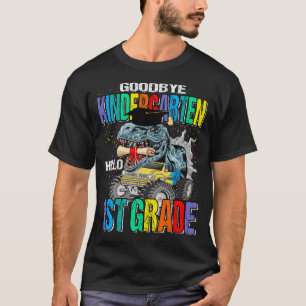 T-shirt Goodbye Kindergarten Hello 1st Grade Monster Truck