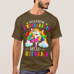 T-shirt Goodbye Kindergarten Hello 1st Grade Unicorn Kids