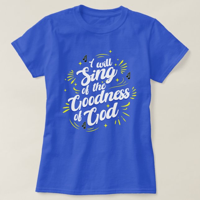 T-shirt Goodness of God Typographic Joyful (Design devant)