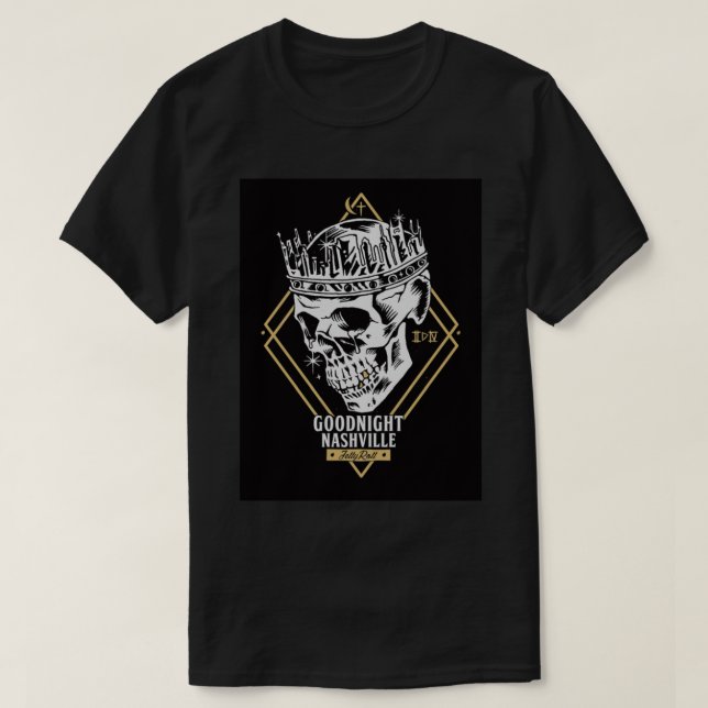 T-shirt goodnight skull   (Design devant)