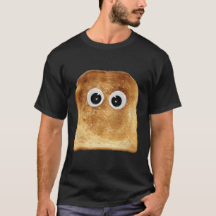 T-shirt Googly Oeil Toast Pain Mater Costume végétarien Fu