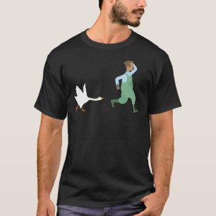 T-shirt Goose Chasing Man 