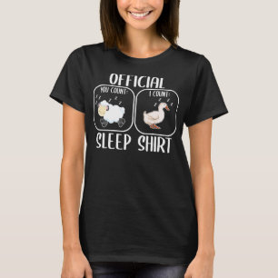 T-shirt goose counting sheep