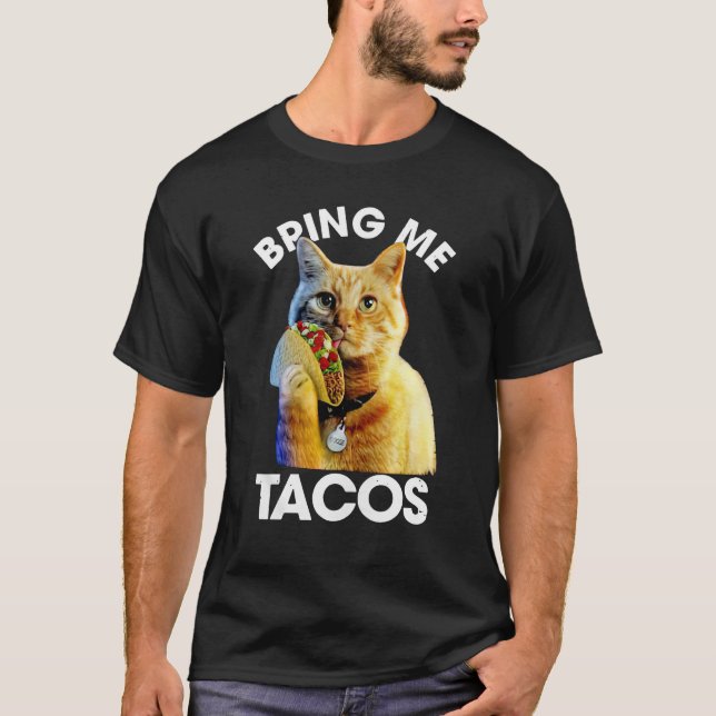 T-shirt Goose Le Chat M'Apporte Tacos Chemise (Devant)