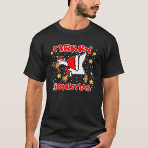 T-shirt Goose Meurtre Sucre de canne Mème Joyeux Honkmas N