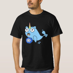 T-shirt Gopher Docker unicorne avec Kubernetes