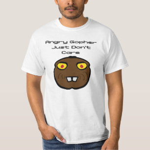 T-shirt Gopher en colère s'en fiche