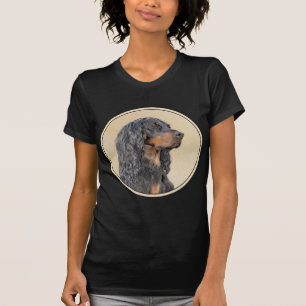 T-shirt Gordon Setter Peinture - Joli art original chien