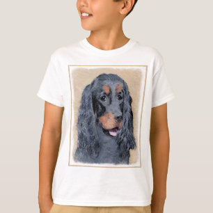T-shirt Gordon Setter Peinture - Joli art original chien