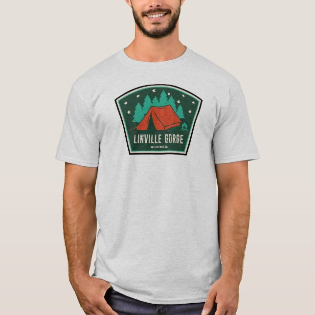 T-shirt Gorge de Linville Wilderness Caroline du Nord Camp (Devant)