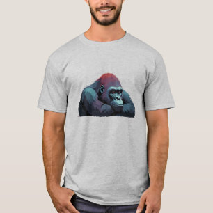T-shirt Gorilla adorable mignonne animal dormant détente a