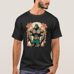 T-shirt Gorilla Bodybuilding Gym Monkey Gorillas Weightlif