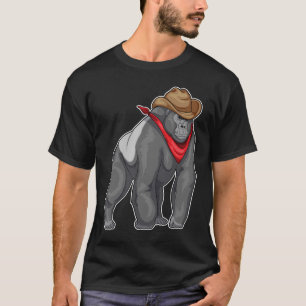 T-shirt Gorilla Cowboy Cowboy casquette