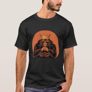T-shirt Gorilla King Crown Funky Ape Gang Faune Singe