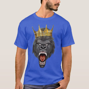 T-shirt Gorilla King Crown Motivation Beast Exercice Succe