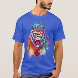 T-shirt Gorilla King Motivation Beast Workout Gym Succès