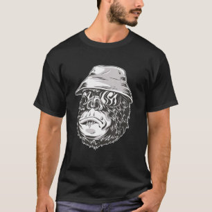 T-shirt Gorilla Monkey Pêcheur Singe Singe Gorille Enfants