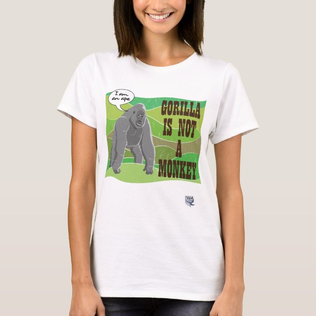 T-shirt Gorilla n'est pas un singe (Devant)
