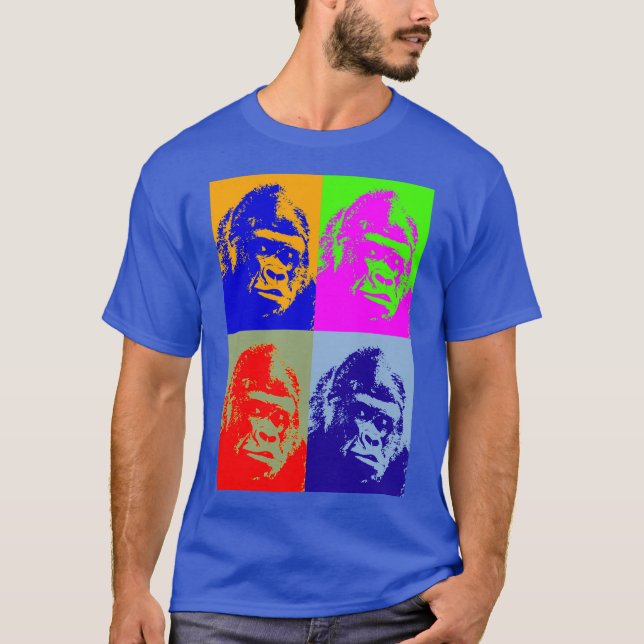 T-shirt Gorilla Pop Art (Devant)