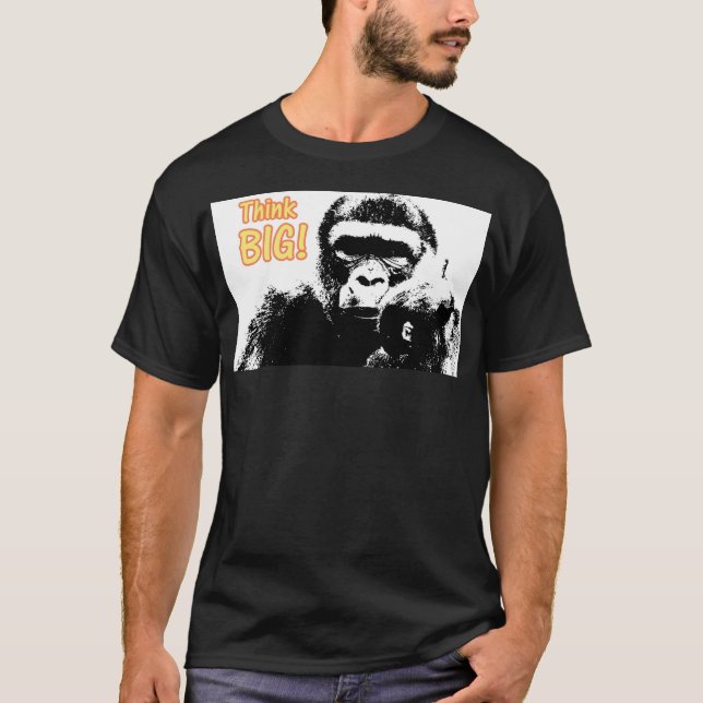 T-shirt Gorilla Pop Art élégant tendance Motivation modern (Devant)