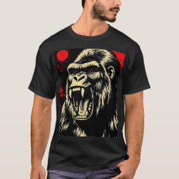 T-shirt Gorilla Retro