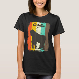 T-shirt Gorilla Retro les années 70 Vintage animal mignon