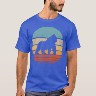 T-shirt Gorilla Retro Sunset Vintage 60s 70s for Men retro