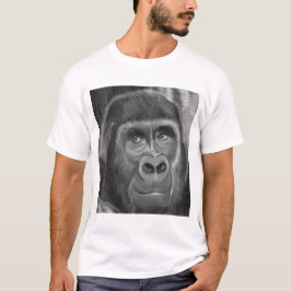 T-shirt Gorilla sucking fingers T-shirt2指しゃぶりのゴリラTシャツ