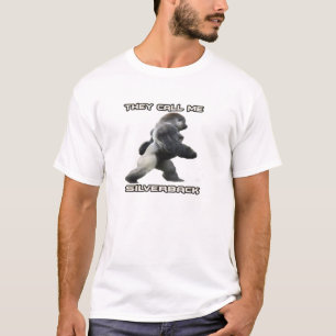 T-Shirt Gorille à dos argenté